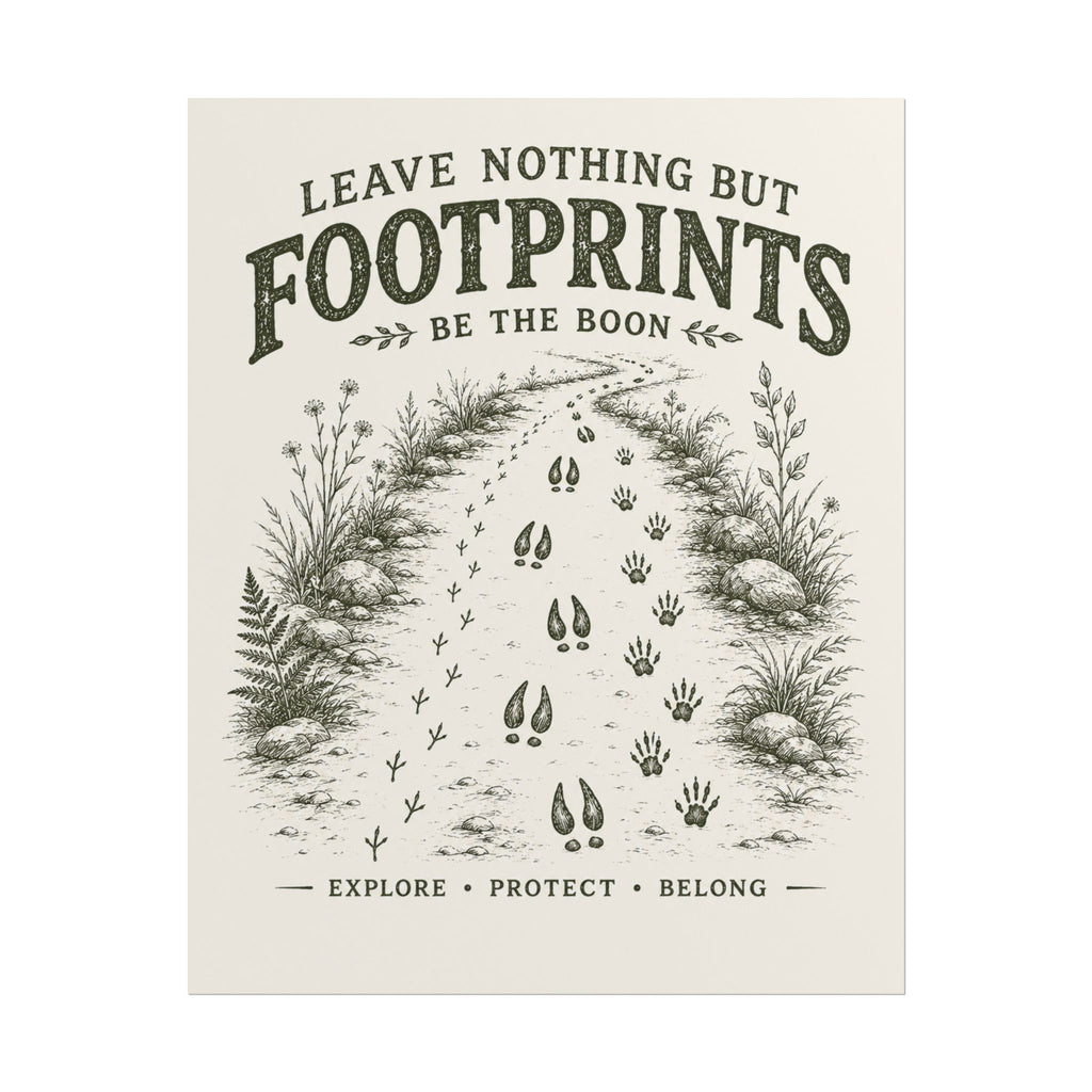 Footprints Rolled Poster