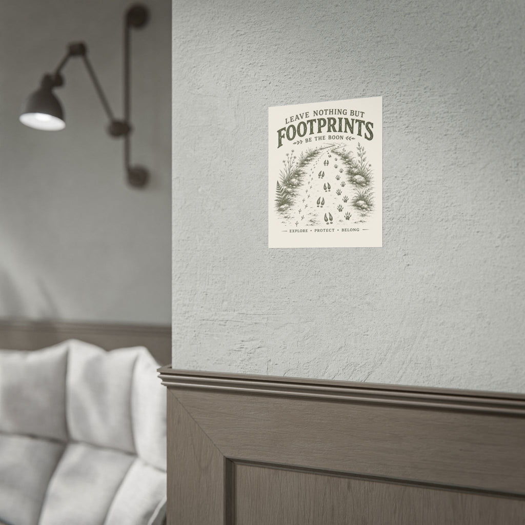 Footprints Rolled Poster