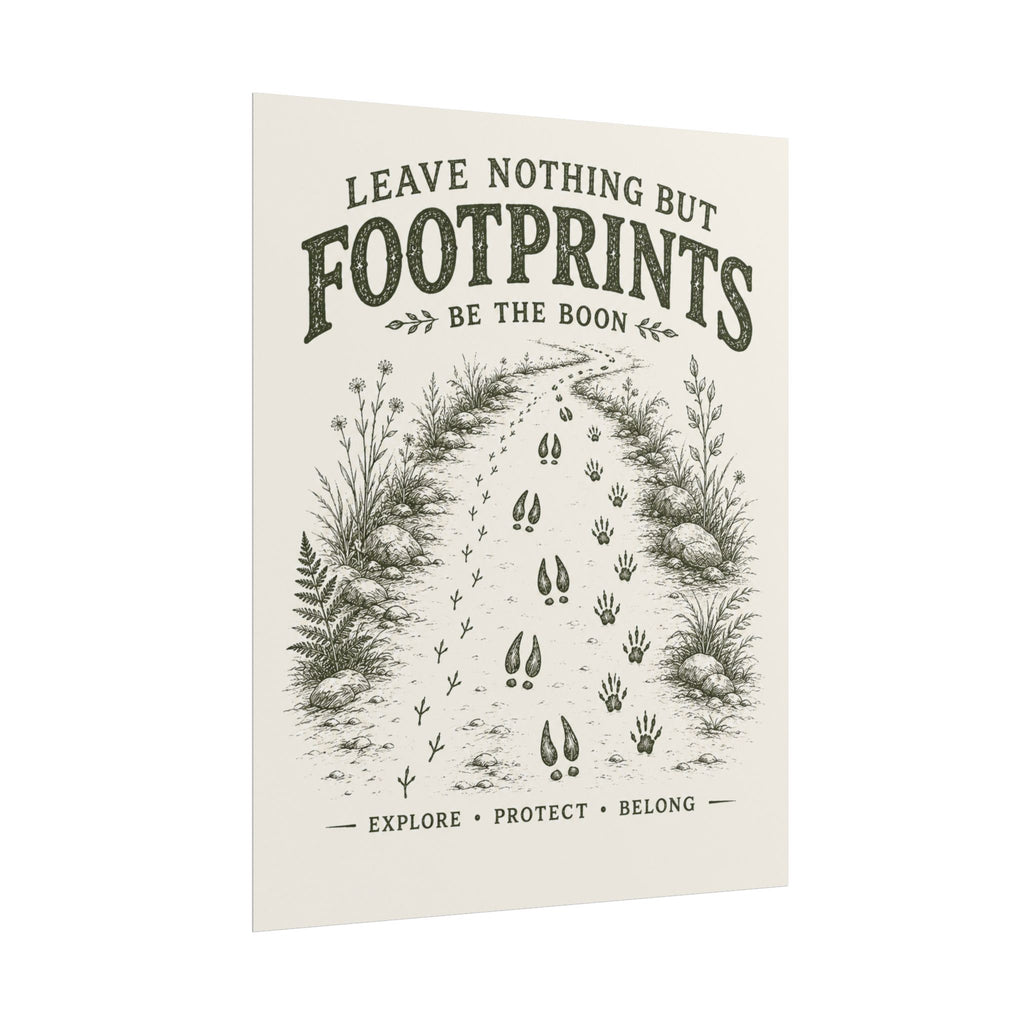Footprints Rolled Poster