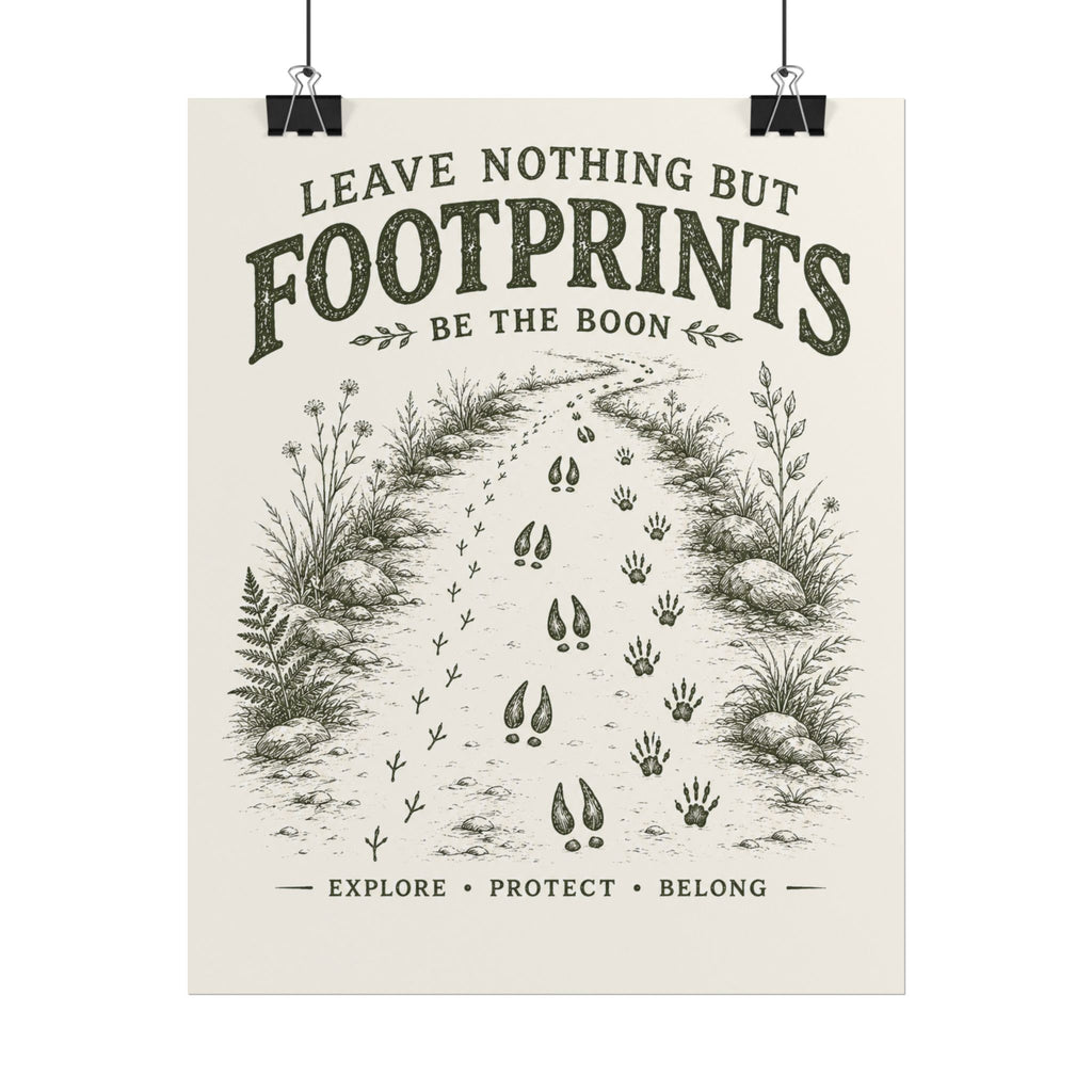 Footprints Rolled Poster