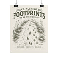 Footprints Rolled Poster