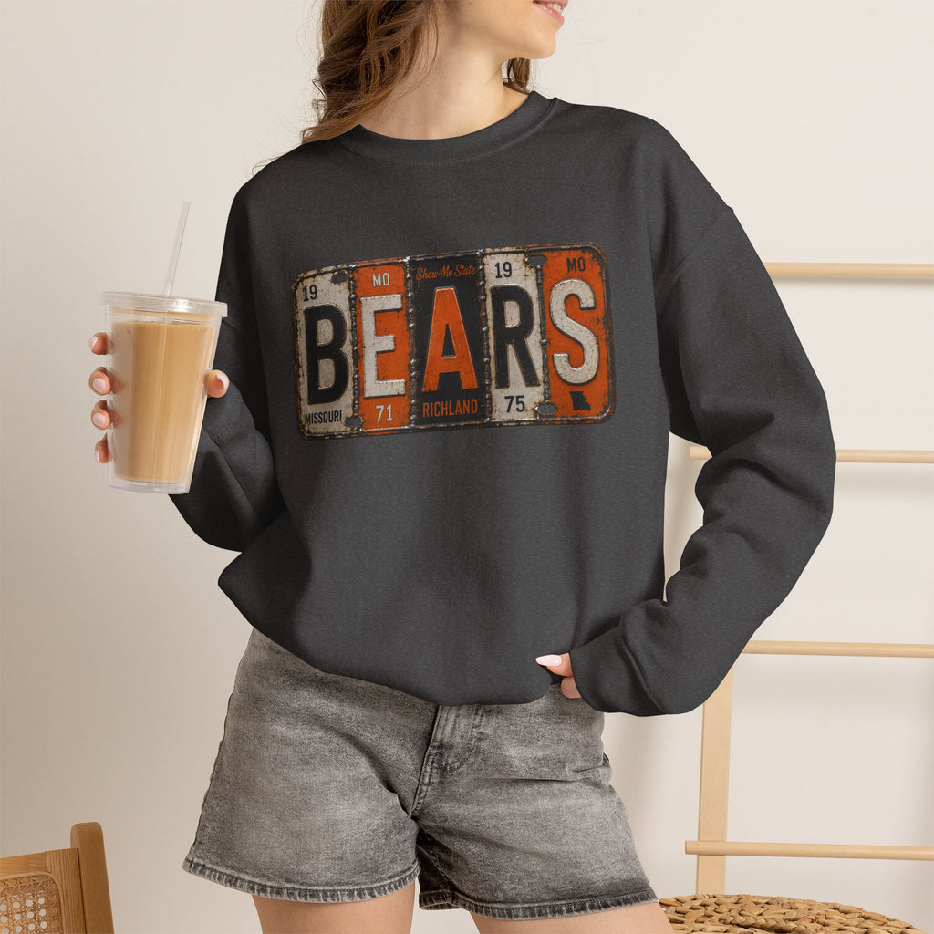Richland Bears Vintage Plate Crewneck Sweatshirt