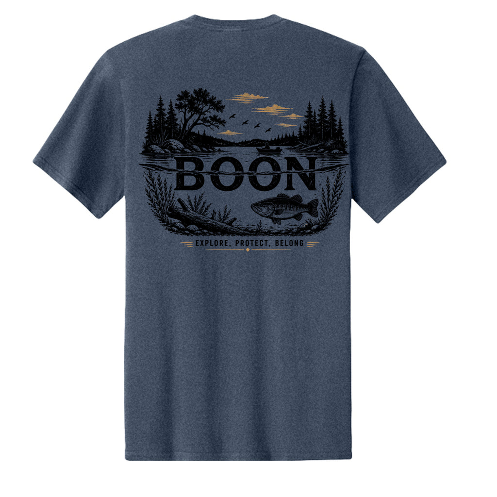 Heather Navy - PC43 - BACK