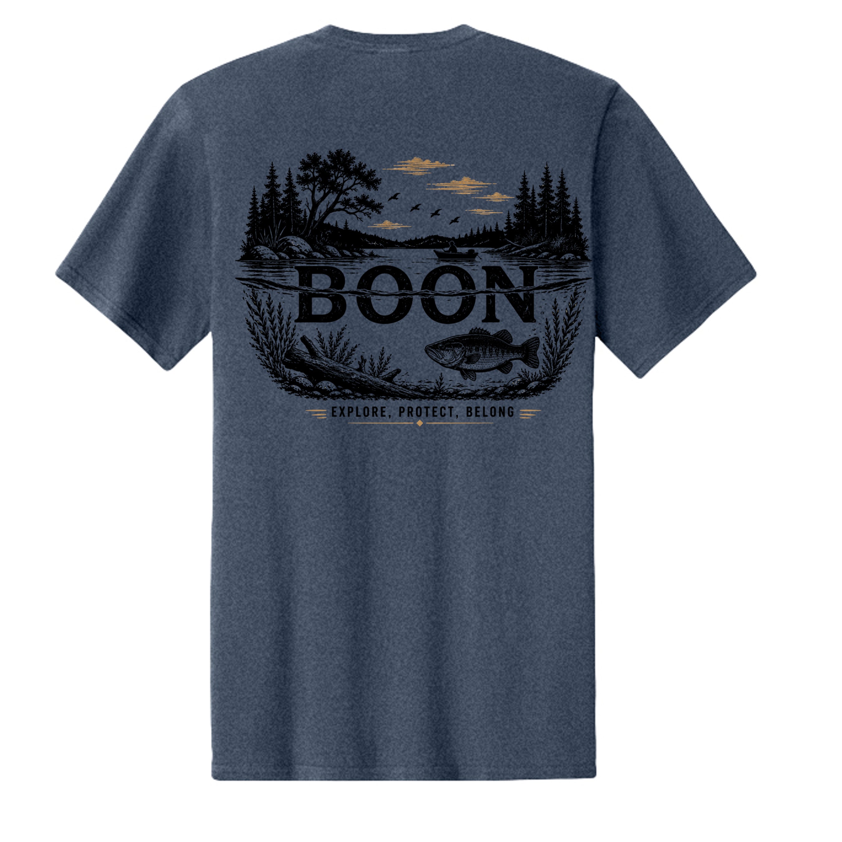 Heather Navy - PC43 - BACK